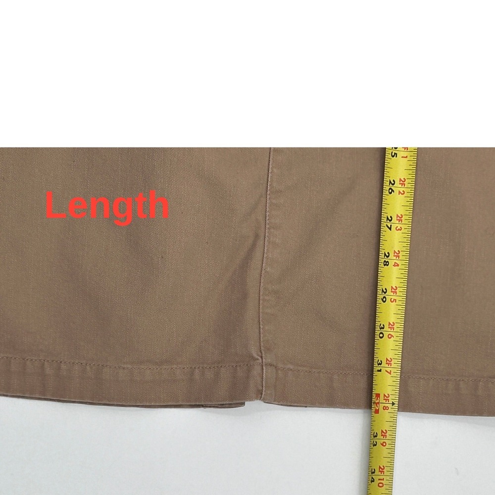 Vintage Eddie Bauer Womens 12 Khaki Cotton Maxi Skirt 90s Utility Y2K Minimalist - Picture 10 of 10